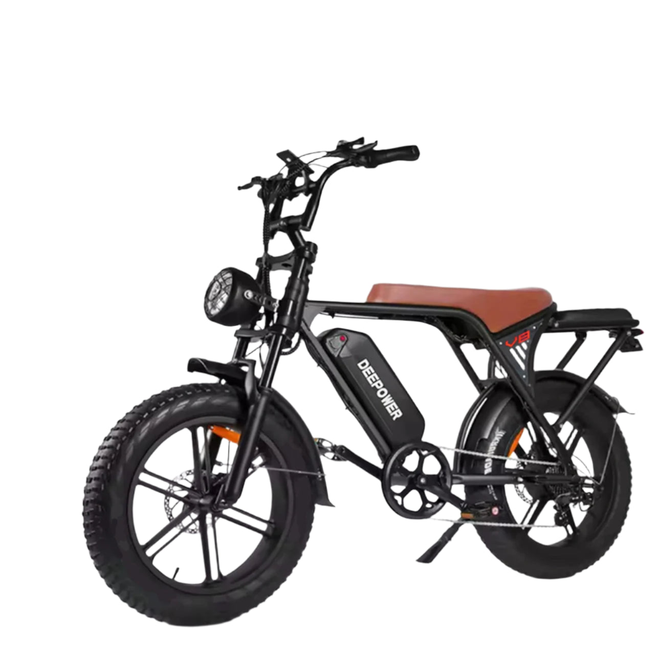 DEEPOWER V8 Mountain Motorcycle 1000W 48V 25AH Electric Bike  Adult EBIKE 20 Inch Thick Tire Off-Road Folding Electric ebike