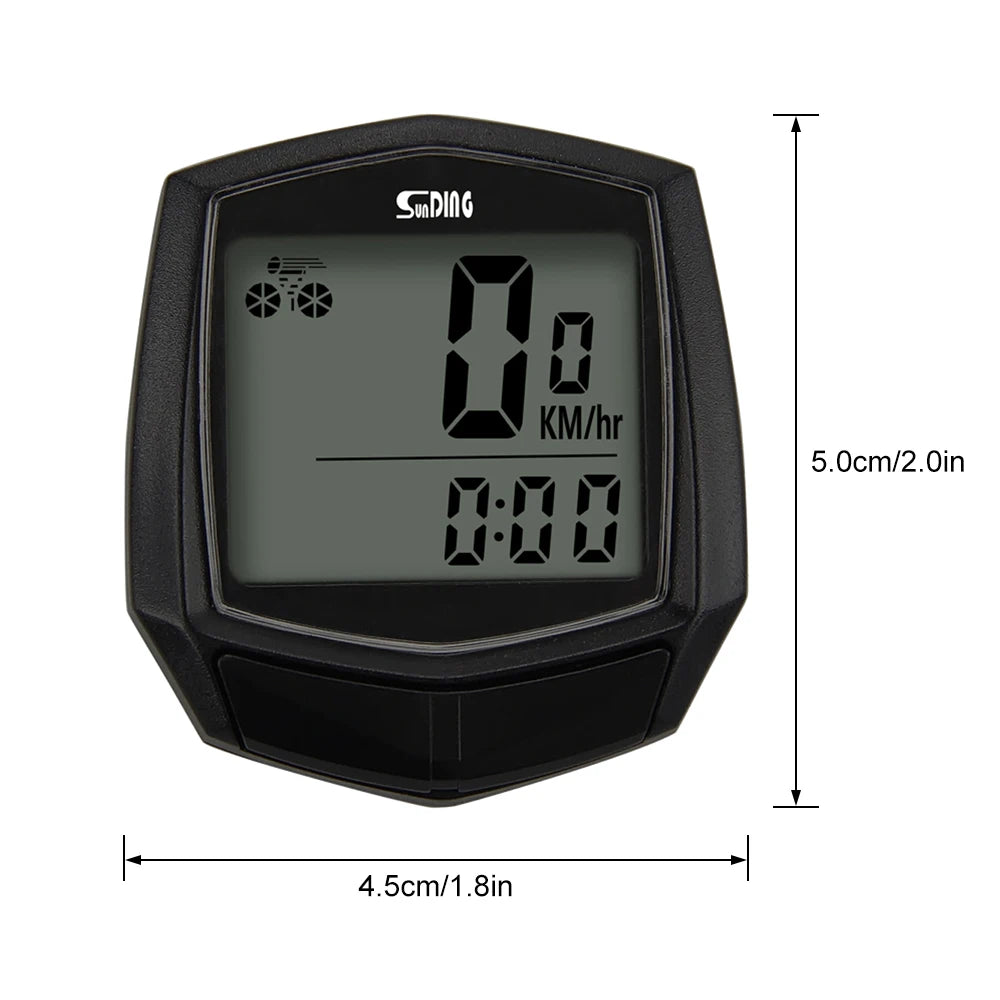 Bike Computer Multifunctional Speedometer LCD Digital Display Bike Table Waterproof Odometer Cycling Stopwatch Bicycle Computer